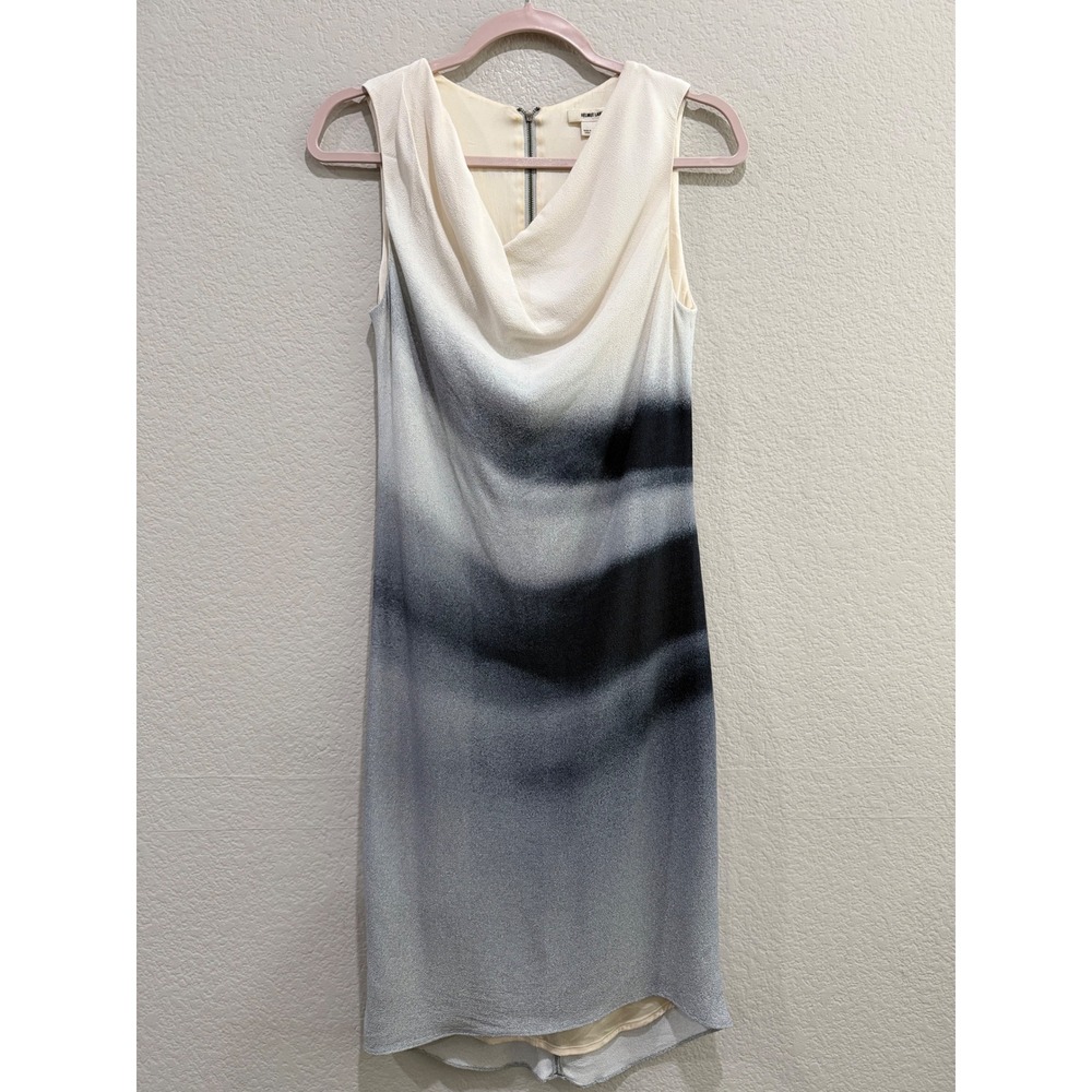 Helmut Lang Beam Shift Dress‎ Ombre Sz 0 XS Sleeveless Cowl Neck Quiet Luxury - Picture 7 of 7